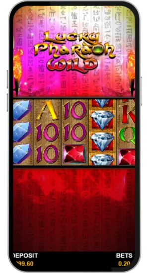 Spin-Button im Spiel Lucky Pharaoh